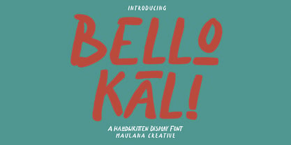 Bellokali Font Poster 1