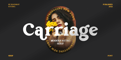 Carriage Font Poster 1