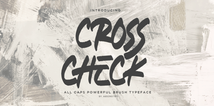Cross Check Font Poster 1