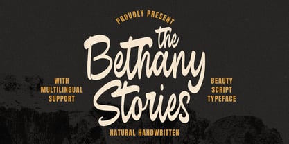 The Bethany Stories Font Poster 1