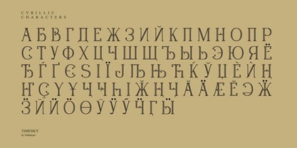 Timesky Font Poster 9