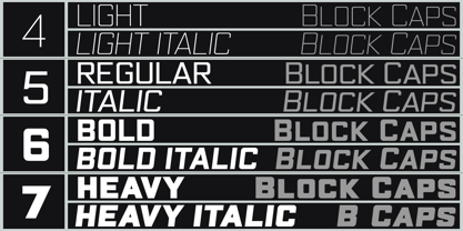 Block Capitals Font Poster 9