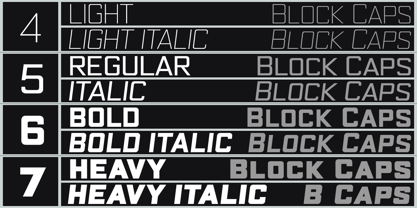 Block Capitals Fuente Póster 9