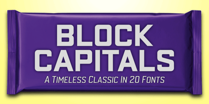 Block Capitals Font Poster 1