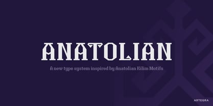 Anatolian Font Poster 1