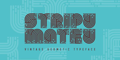 Stripy Matey Font Poster 1