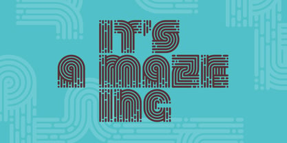 Stripy Matey Font Poster 3