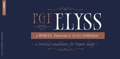 PGF Elyss Font Poster 1