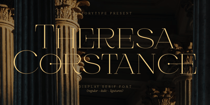 Theresa Corstance Font Poster 1