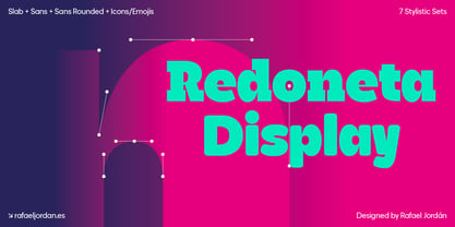 Redoneta Display Font Poster 1