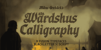 Wardshus Calligraphy Fuente Póster 1