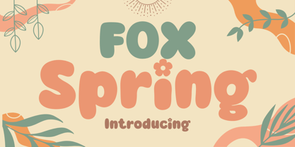 Fox Spring Font Poster 1