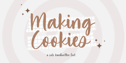 Making Cookies Font Poster 1
