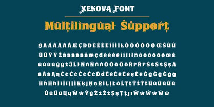 Xekova Font Poster 11