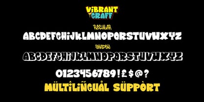 Vibrant Graff Font Poster 2