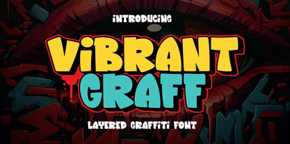 Vibrant Graff Font Poster 1