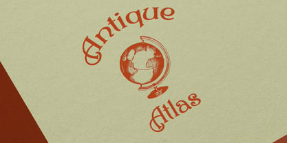 Antique Atlas Font Poster 8
