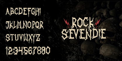 Rock Sevendie Font Poster 2