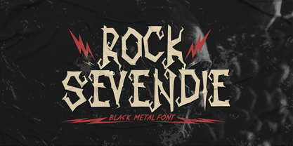Rock Sevendie Font Poster 1
