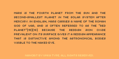 Nanobit Font Poster 8