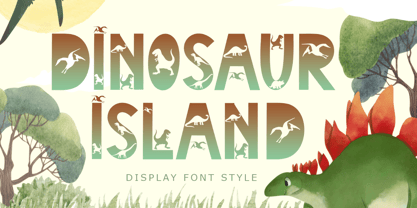 Dinosaur Island Font Poster 1