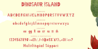 Dinosaur Island Font Poster 5