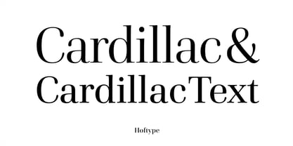 Cardillac Font Poster 2