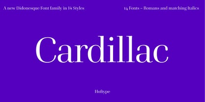 Cardillac Font Poster 1