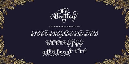 The Bentley Font Poster 6