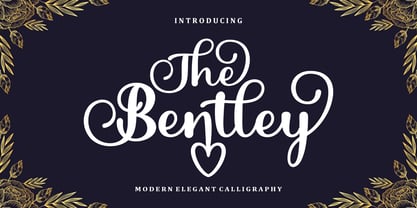 The Bentley Font Poster 1