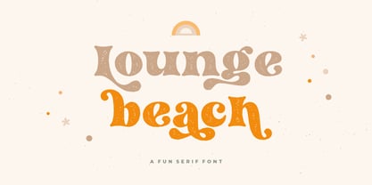 Lounge Beach Font Poster 1