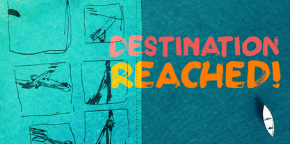 Destination Reached Font Poster 1