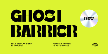 Ghost Barrier Font Poster 1