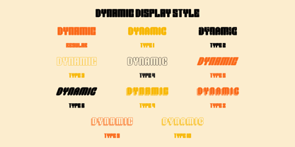 Dynamic Display Font Poster 10