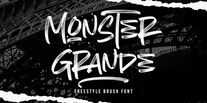 Monster Grande Fuente Póster 1