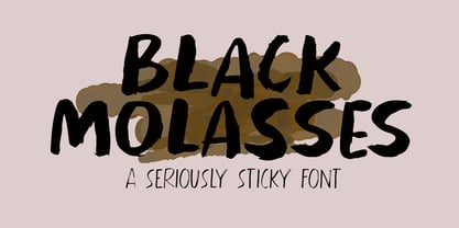 Black Molasses Font Poster 1