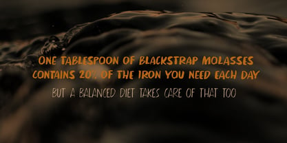Black Molasses Font Poster 3