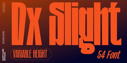 Dx Slight Font Poster 1