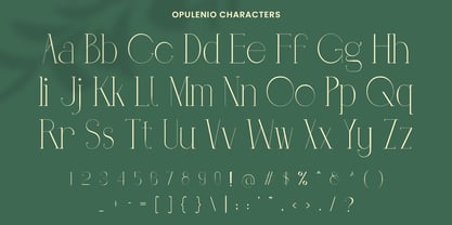 Opulenio Font Poster 5