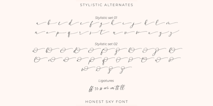 Honest Sky Font Poster 10