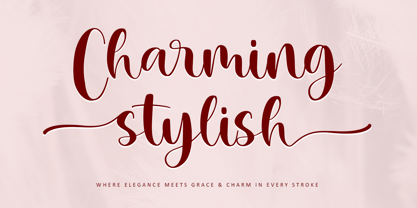 Charming Stylish Font Poster 1