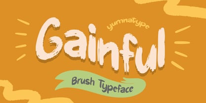 Gainful Font Poster 1