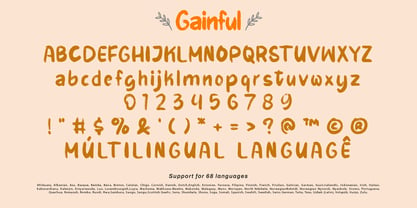 Gainful Font Poster 10