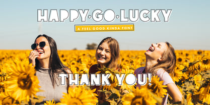 Happy Go Lucky Display Font Font Poster 9