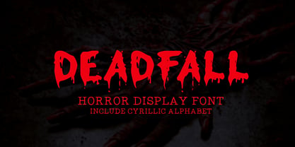 Deadfall Font Poster 1