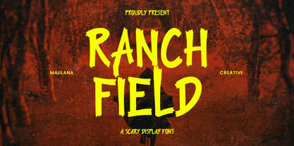 Ranch Field Font Poster 1