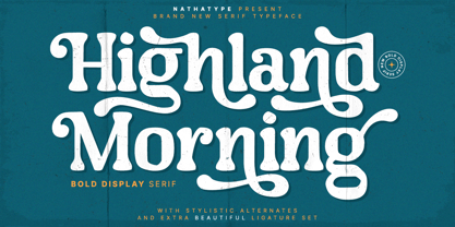 Highland Morning Font Poster 1