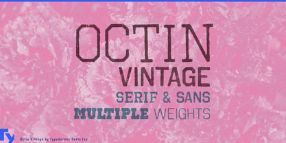 Octin Vintage Font Poster 1