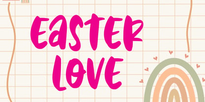 Easter Love Font Poster 1