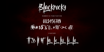 Blackrocky Font Poster 7
